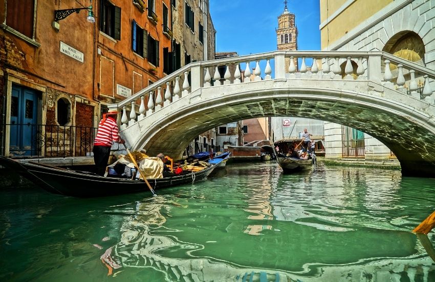 Under a Bridge in Venice